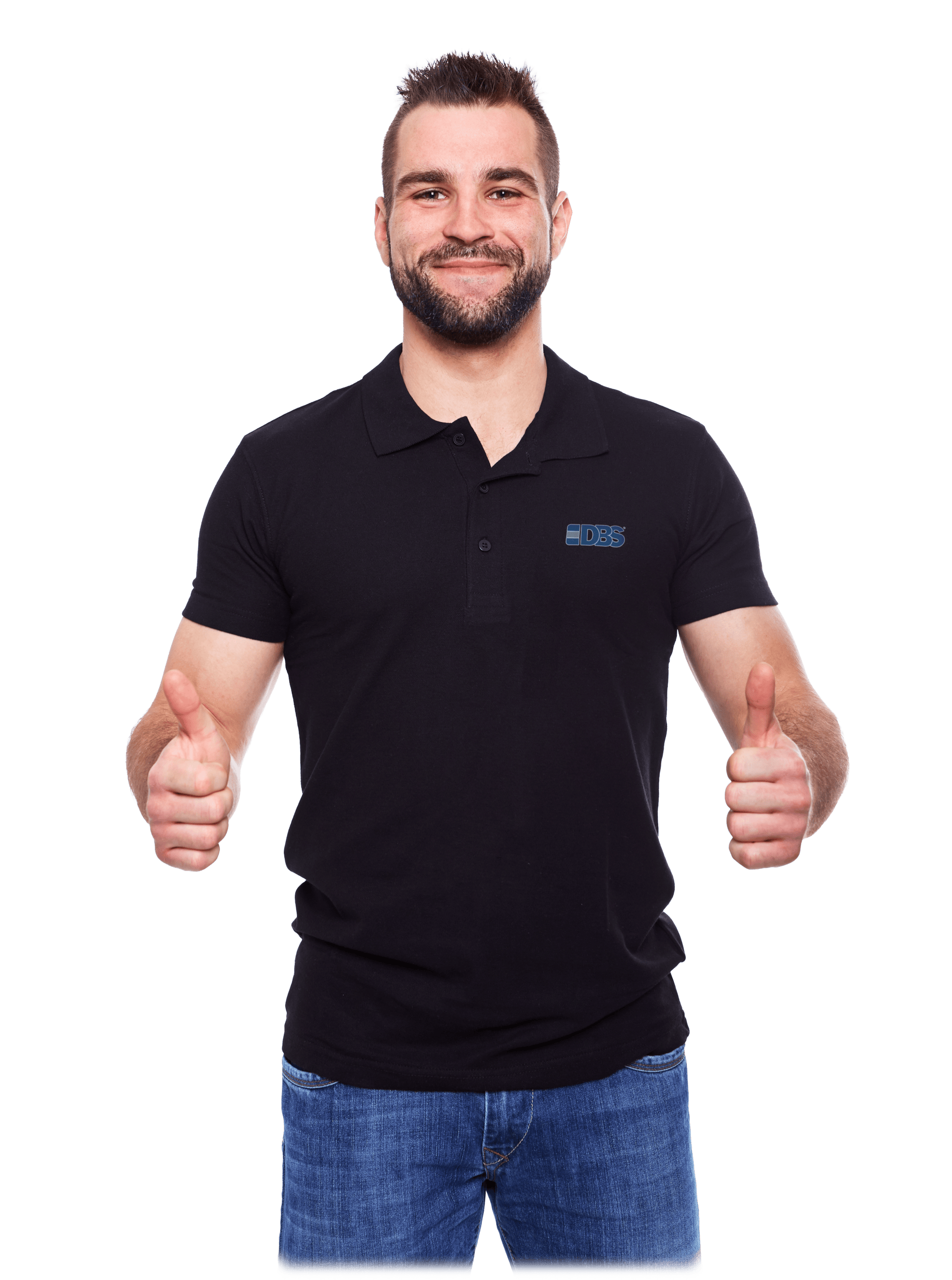 DBS Employee Giving Thumbs Up DBS Employee Giving Thumbs Up