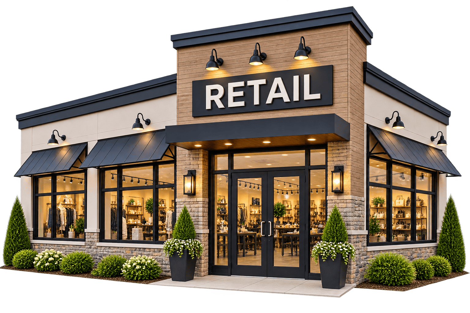 Retail Store Building Outside An image of the outside of a retail store building.