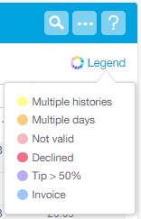 Legend - Order History Report - Revel Systems Management Console Access