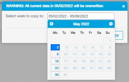 Copy Shifts - Shift Schedule - Revel Systems Management Console Access