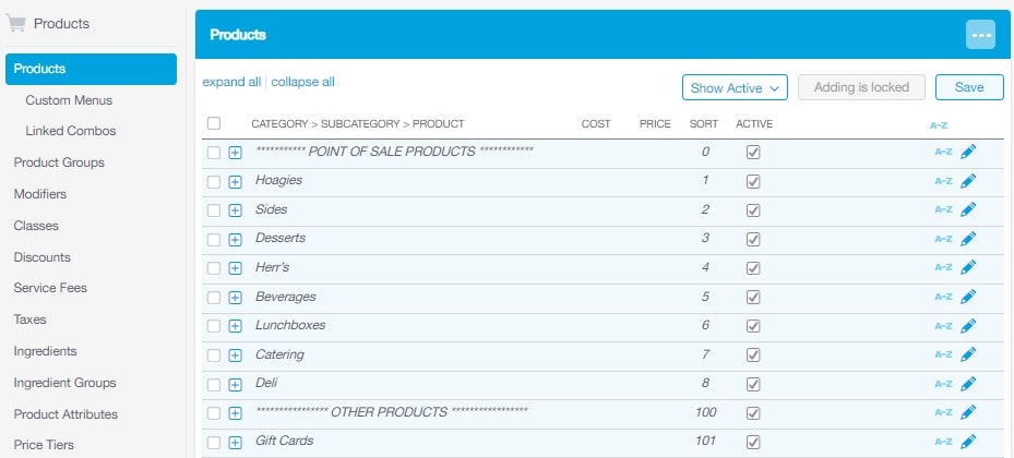 Additional Product Sections - Understanding Your Products - Revel Systems Management Console Access