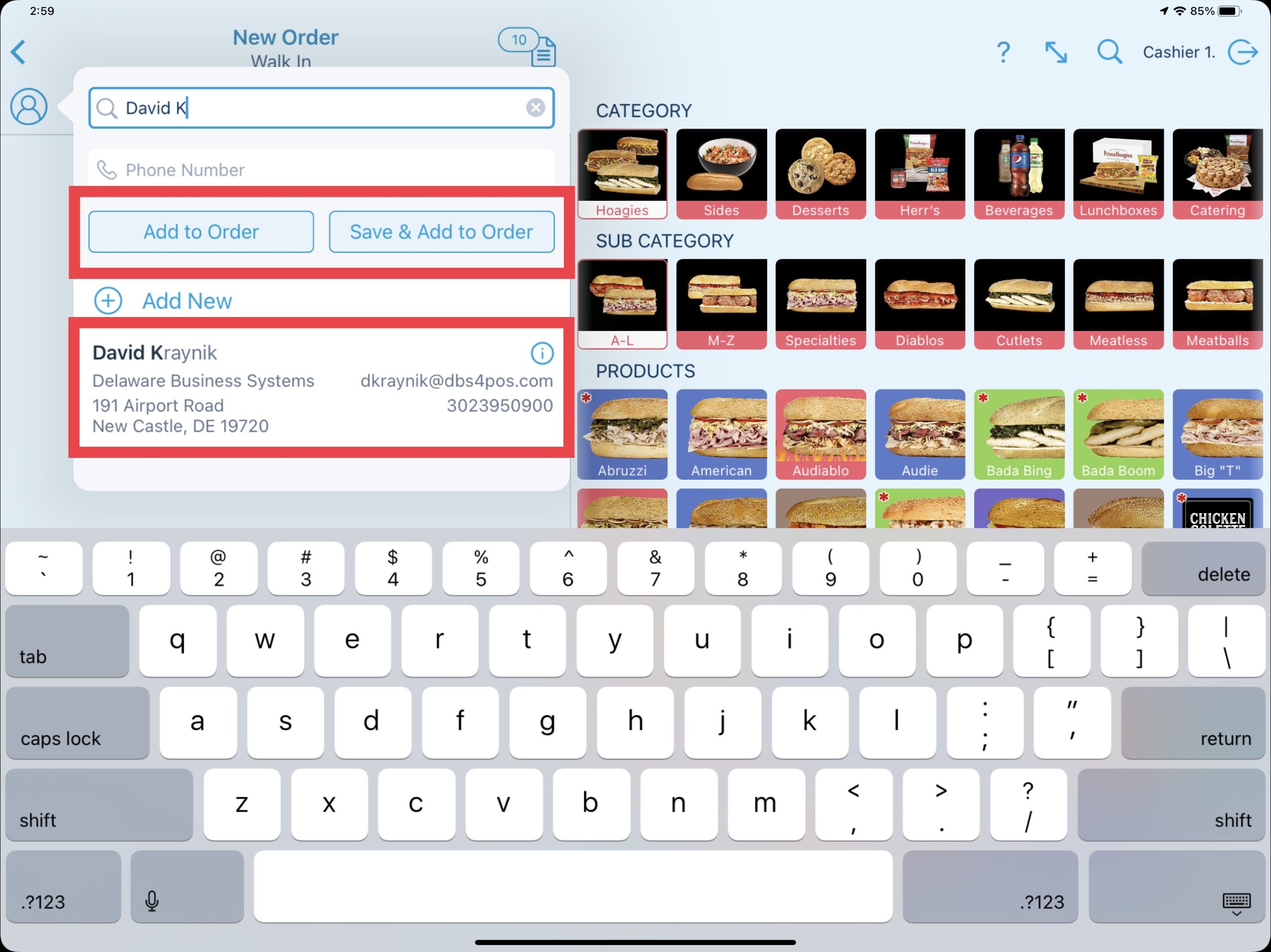 Save & Add to Order - Call Name vs. Customer Name with Revel Systems