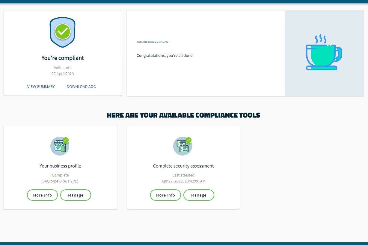 PrimoHoagies SaferPayments PCI Validation dbs4pos