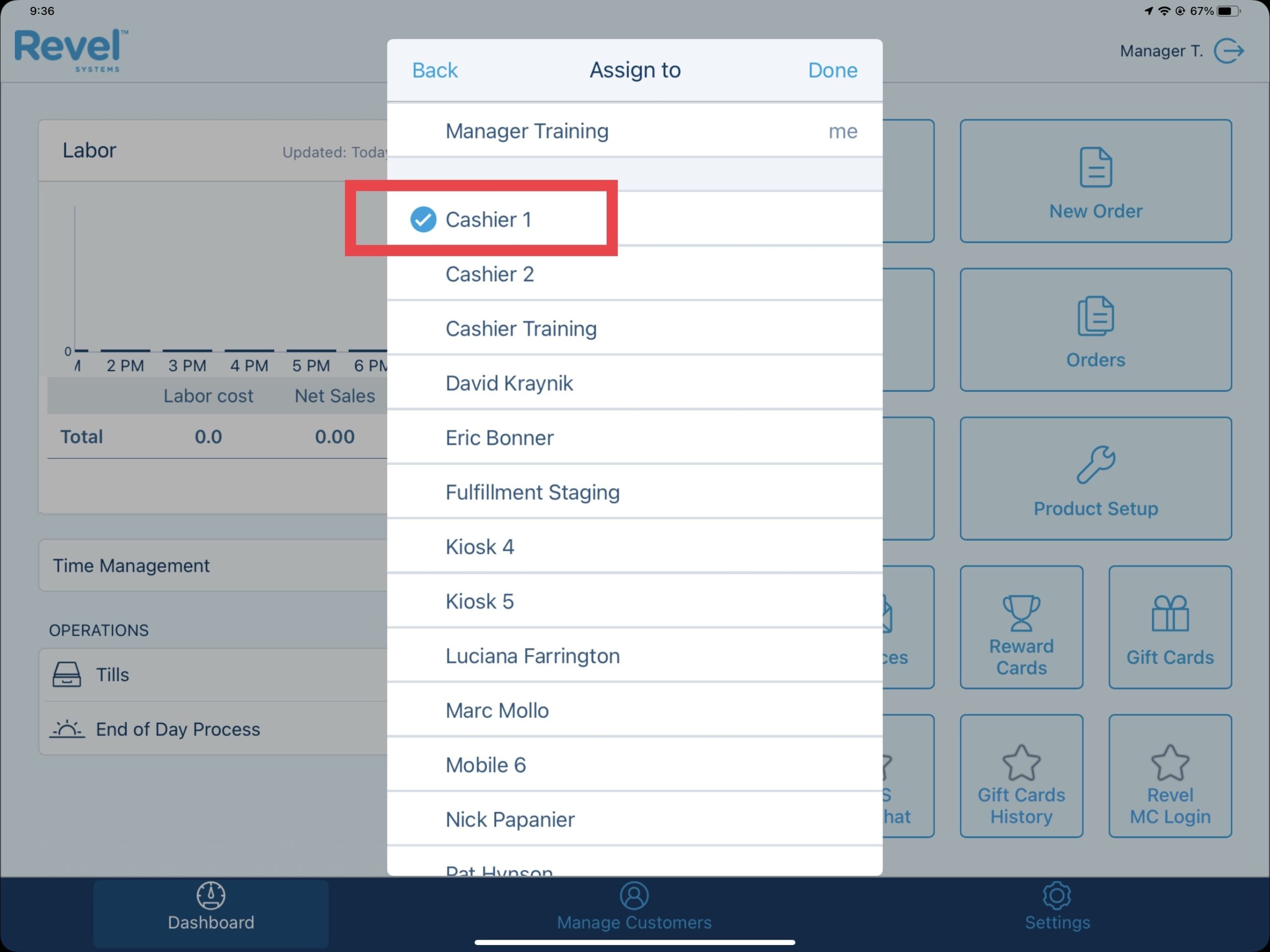 Cashier Station - Setting Your Tills with Revel Systems