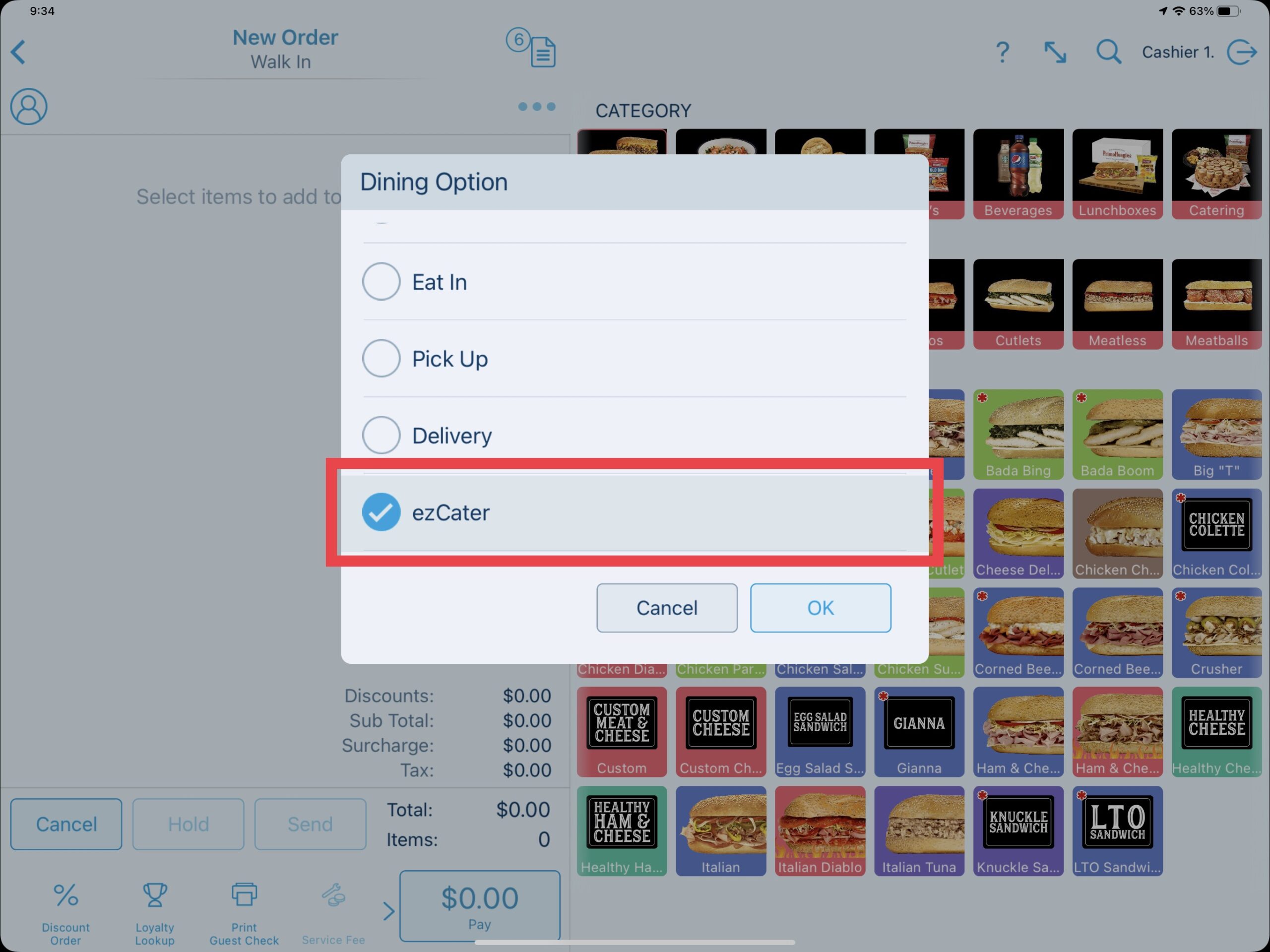 Entering ezCater Orders - ezCater Ordering with Revel Systems