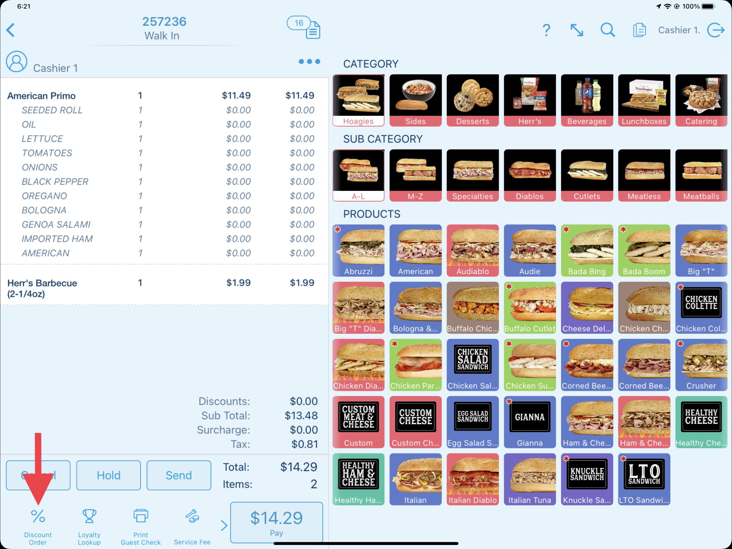 Applying Order Discounts - Applying POS Level Discounts with Revel Systems