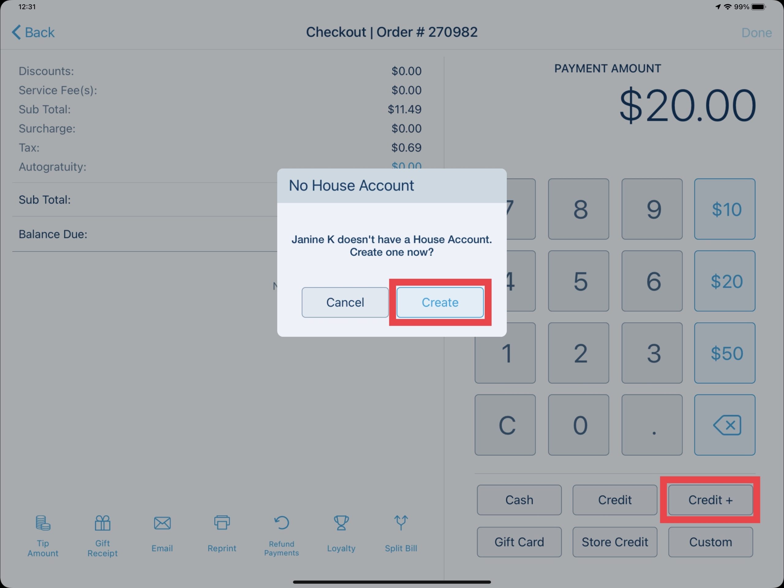 Create House Account - House Accounts with Revel Systems