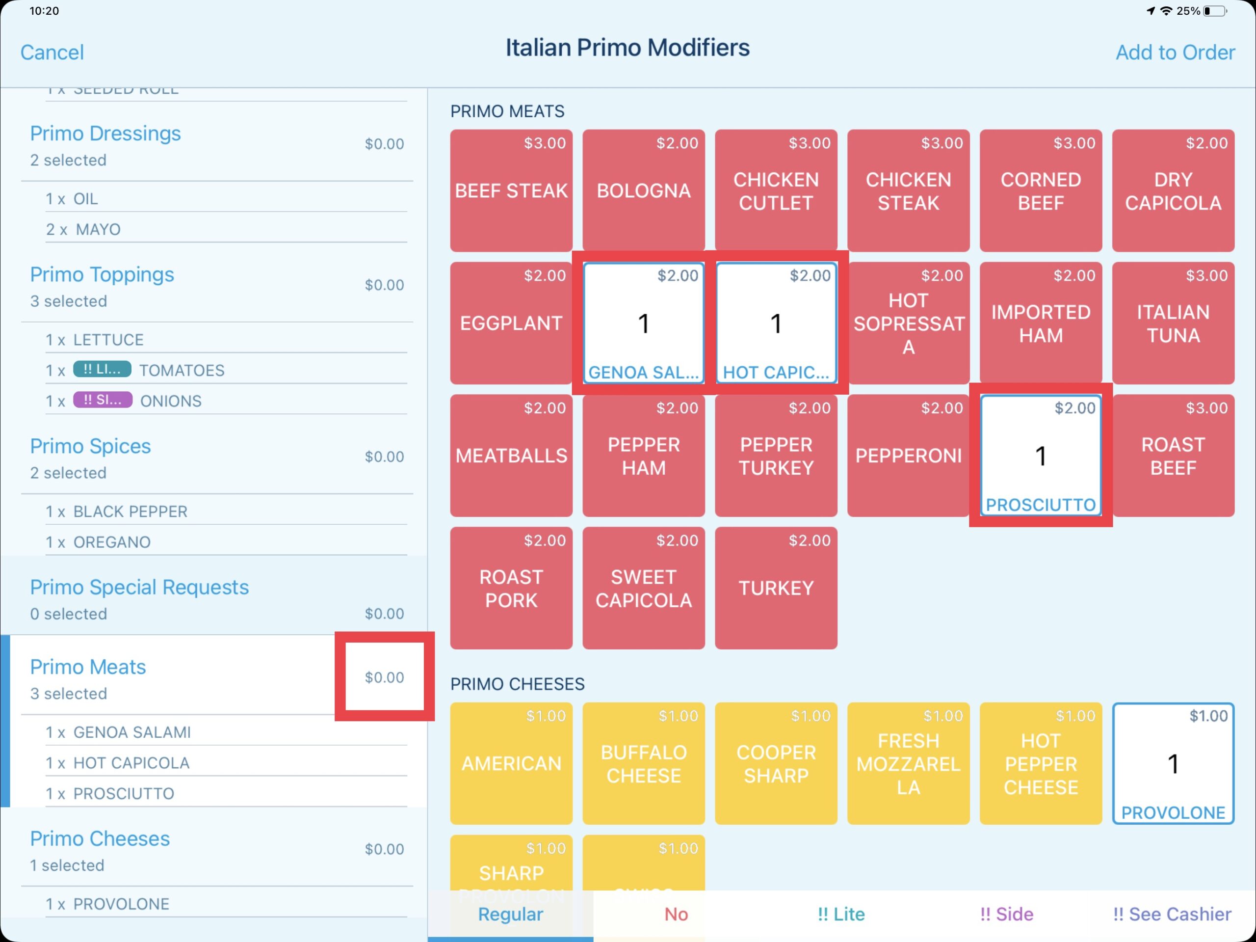 Modifier Pricing - Ordering Modifiers with Revel Systems