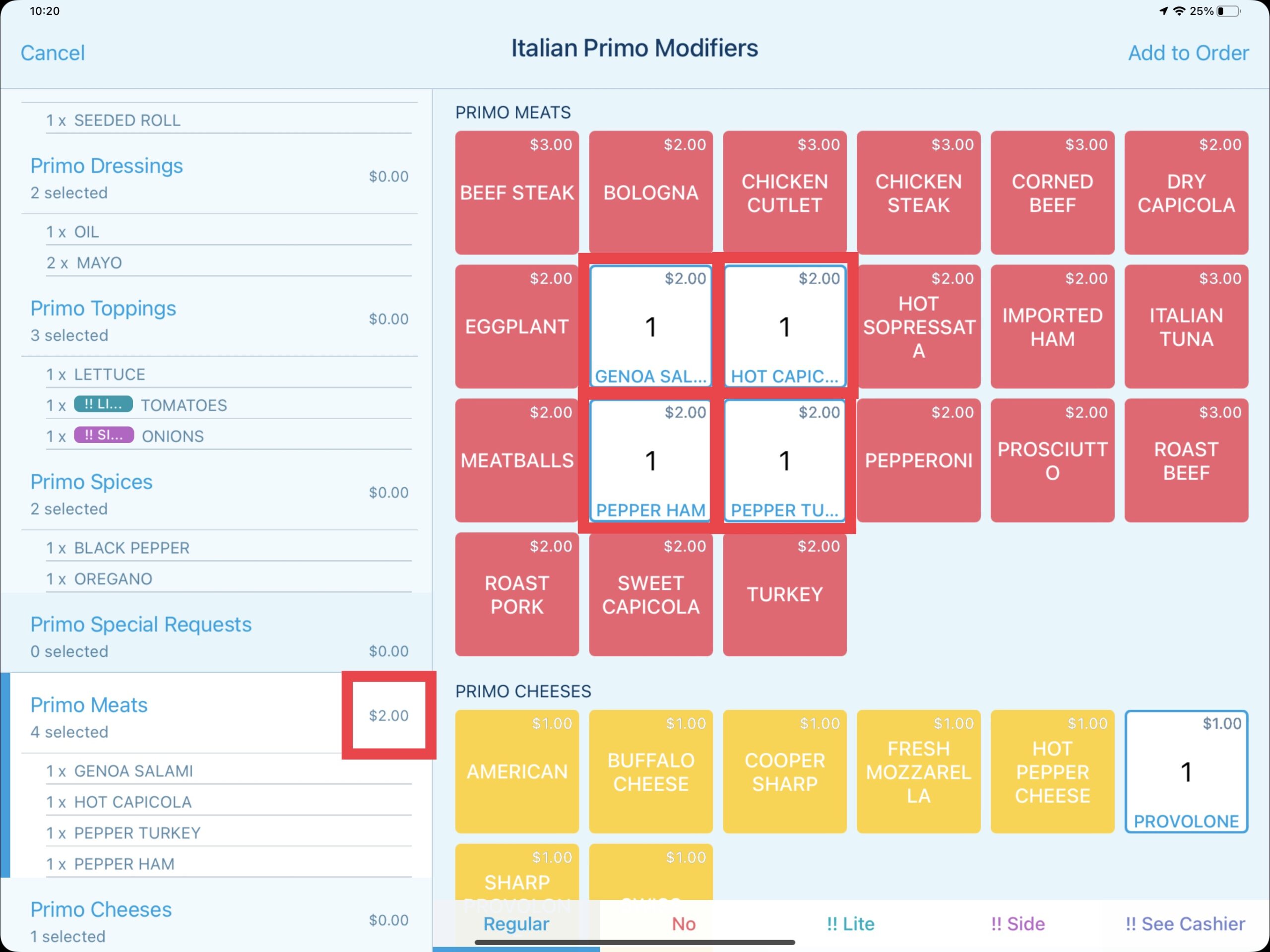 Adding modifier increase price - Ordering Modifiers with Revel Systems