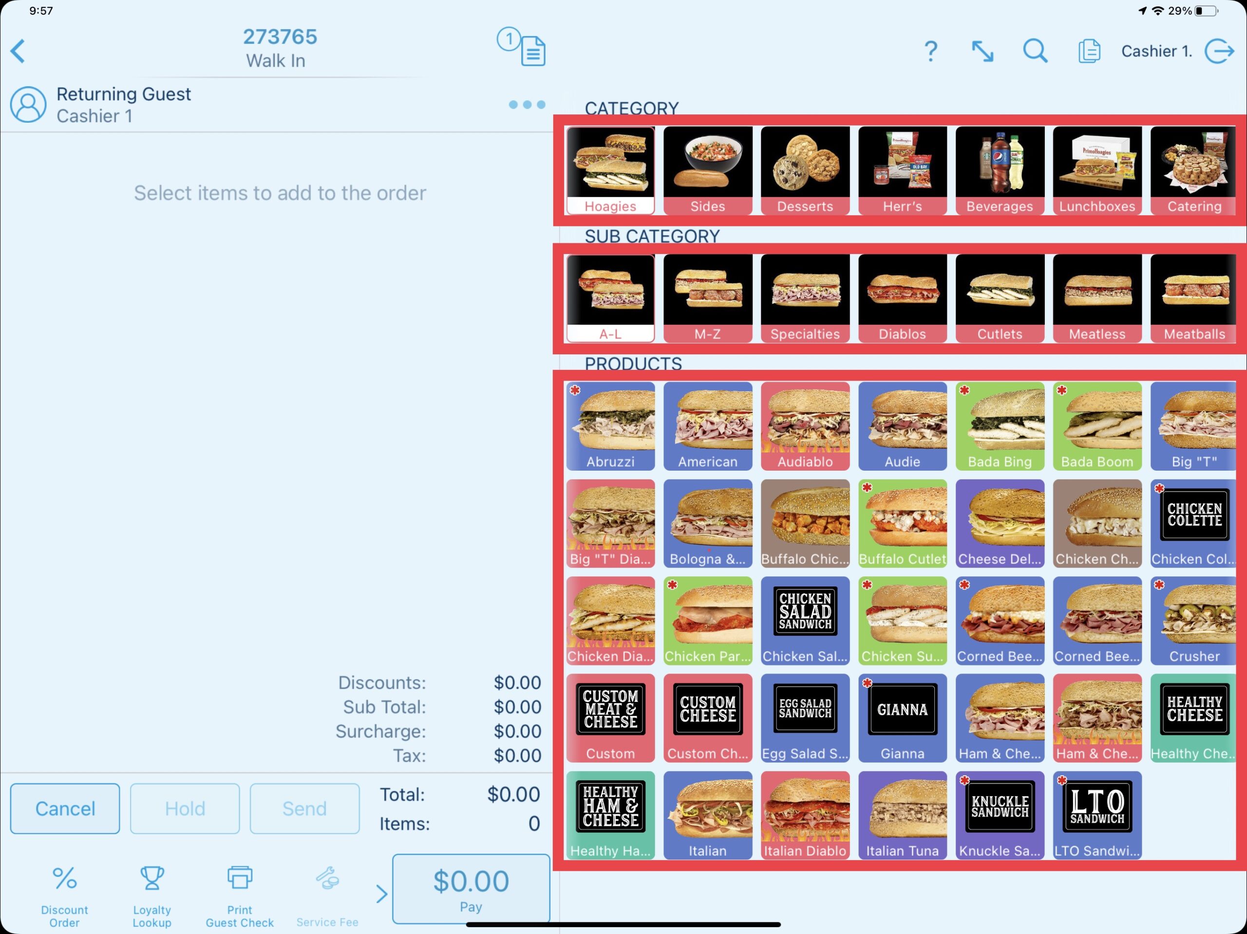 Products sold in Revel Systems - Ordering Products with Revel Systems