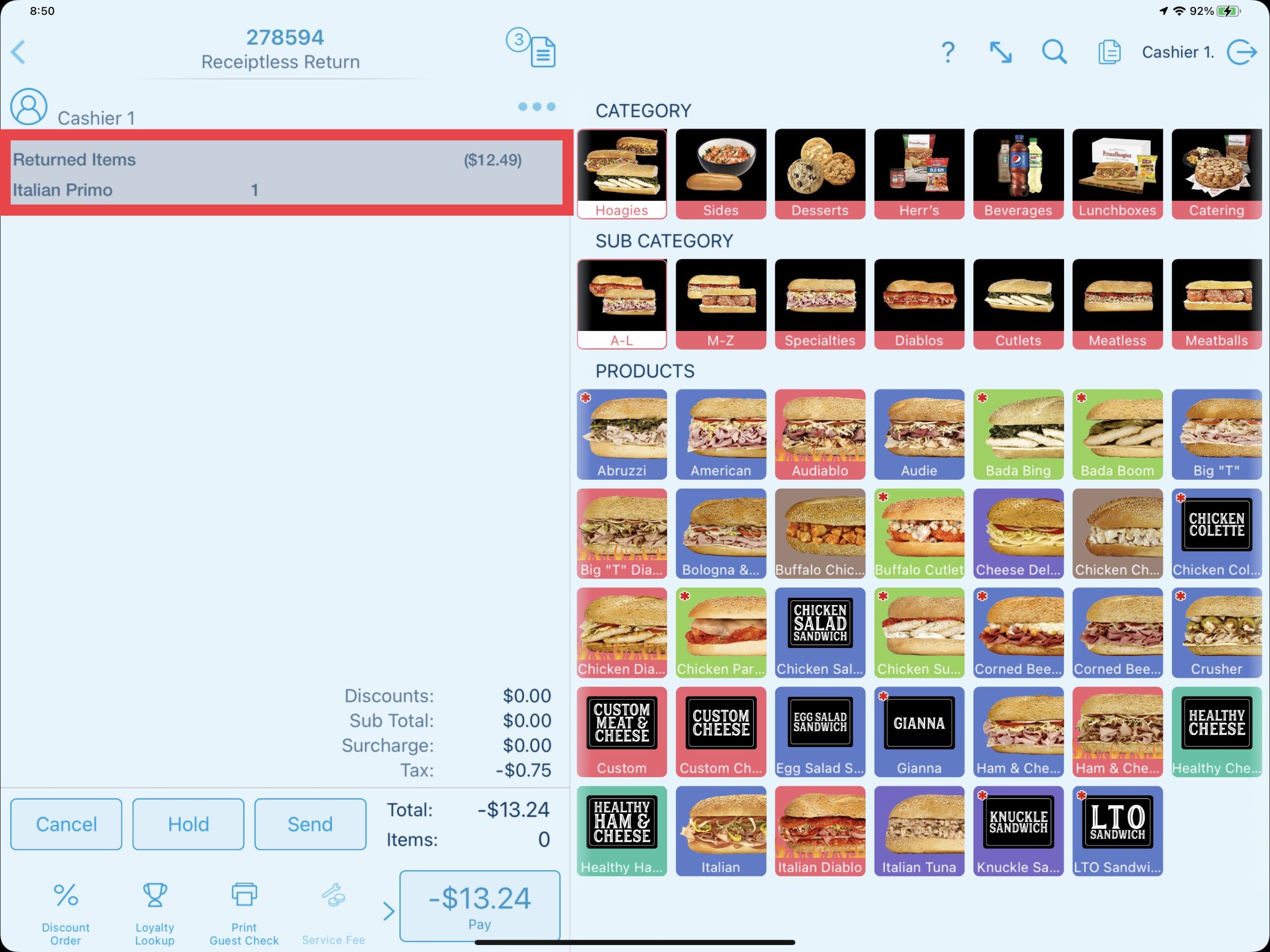 Displayed Product Returned - Returns & Comps with Revel Systems