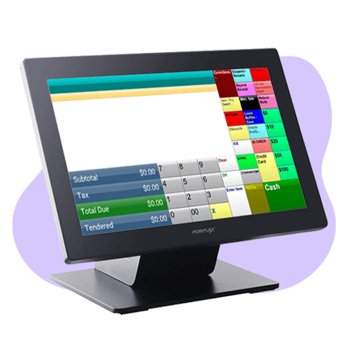 POS touchscreen monitor for retail businesses.