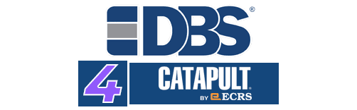 DBS & Catapult POS logo showcasing POS software branding and technology focus.