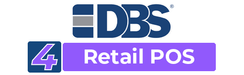 DBS logo for retail point of sale systems.
