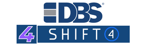 DBS & Shift4 point of sale system logo for hospitality.
